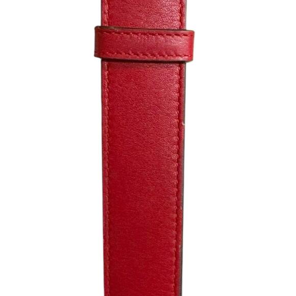 GUCCI Red Leather GG Marmont Fanny Pack - Picture 13 of 14